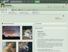Tablet Screenshot of caliandra.deviantart.com