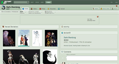 Desktop Screenshot of dark-shenlong.deviantart.com