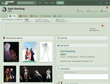 Tablet Screenshot of dark-shenlong.deviantart.com