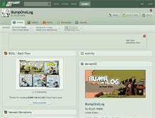 Tablet Screenshot of bumponalog.deviantart.com