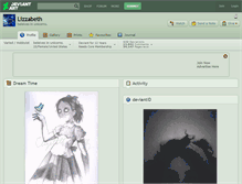 Tablet Screenshot of lizzabeth.deviantart.com