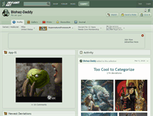 Tablet Screenshot of biohaz-daddy.deviantart.com