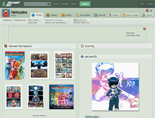 Tablet Screenshot of fabioyabu.deviantart.com