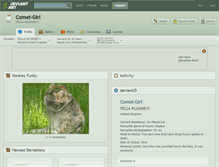 Tablet Screenshot of comet-girl.deviantart.com