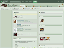 Tablet Screenshot of dead-animals.deviantart.com