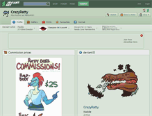 Tablet Screenshot of crazyratty.deviantart.com