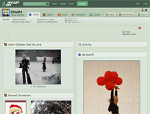 Tablet Screenshot of kinushi.deviantart.com