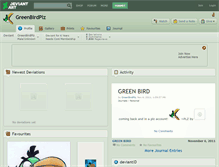Tablet Screenshot of greenbirdplz.deviantart.com