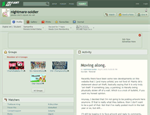 Tablet Screenshot of nightmare-soldier.deviantart.com