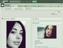Tablet Screenshot of nicand-k.deviantart.com