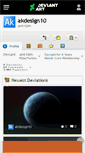 Mobile Screenshot of akdesign10.deviantart.com