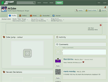 Tablet Screenshot of mrzobe.deviantart.com