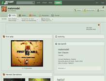 Tablet Screenshot of malemodel.deviantart.com