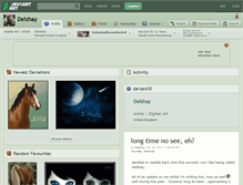 Tablet Screenshot of delshay.deviantart.com