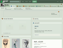 Tablet Screenshot of mkjkj.deviantart.com