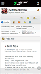 Mobile Screenshot of petrifiedkitten.deviantart.com