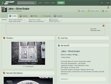 Tablet Screenshot of jake---silversnake.deviantart.com