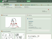 Tablet Screenshot of marimana.deviantart.com