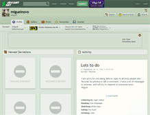 Tablet Screenshot of miguelnovo.deviantart.com