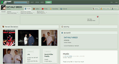 Desktop Screenshot of dat-half-breed.deviantart.com