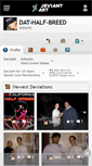 Mobile Screenshot of dat-half-breed.deviantart.com