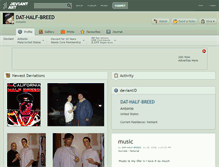 Tablet Screenshot of dat-half-breed.deviantart.com