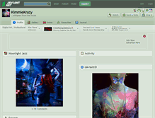 Tablet Screenshot of kimmiekrazy.deviantart.com