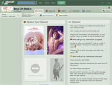 Tablet Screenshot of boys-on-beds.deviantart.com