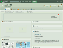 Tablet Screenshot of jazzie1175.deviantart.com