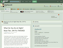Tablet Screenshot of cheriluvs10.deviantart.com