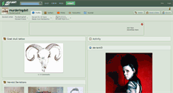 Desktop Screenshot of murderingdoll.deviantart.com