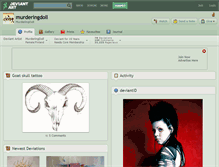 Tablet Screenshot of murderingdoll.deviantart.com