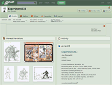 Tablet Screenshot of experiment333.deviantart.com