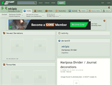 Tablet Screenshot of mh3plz.deviantart.com