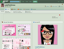 Tablet Screenshot of ladypinkilicious.deviantart.com