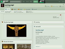 Tablet Screenshot of burning-angel.deviantart.com