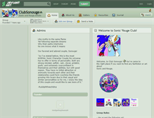 Tablet Screenshot of clubsonouge.deviantart.com