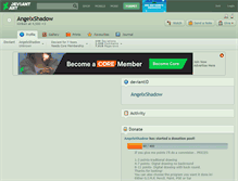 Tablet Screenshot of angelxshadow.deviantart.com