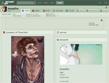 Tablet Screenshot of housefire.deviantart.com
