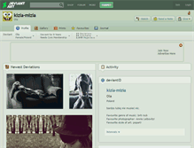 Tablet Screenshot of kizia-mizia.deviantart.com