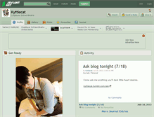 Tablet Screenshot of kyttiecat.deviantart.com