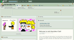 Desktop Screenshot of anti-narusaku-club.deviantart.com