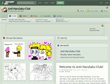 Tablet Screenshot of anti-narusaku-club.deviantart.com
