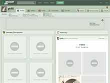 Tablet Screenshot of phfill.deviantart.com