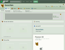 Tablet Screenshot of flareonxdplz.deviantart.com