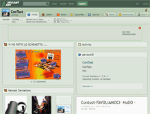 Tablet Screenshot of contost.deviantart.com