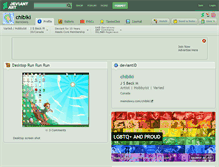 Tablet Screenshot of chibiki.deviantart.com