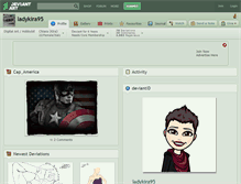 Tablet Screenshot of ladykira95.deviantart.com