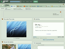 Tablet Screenshot of ldman.deviantart.com