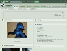 Tablet Screenshot of cwgodzilla.deviantart.com